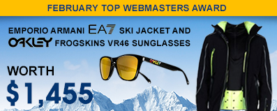 Emporio Armani EA7 Ski Jacket + Oakley Frogskins VR46 Sunglasses