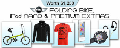 MINI Folding Bike, iPod nano & Premium Extras