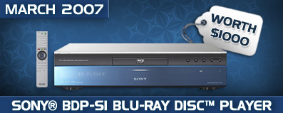 SONY BDP-SI BLU-RAY DISC PLAYER