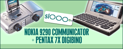 Nokia 9290 Communicator
+ Pentax 7x Digibino