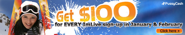 GET $100 FOR EVERY IMLIVE SIGN-UP
