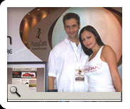 Adam and Aria Giovanni in
the PussyCash booth