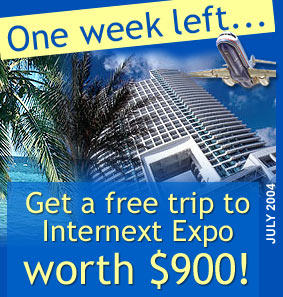 Get a free trip to Internext Expoworth $900!