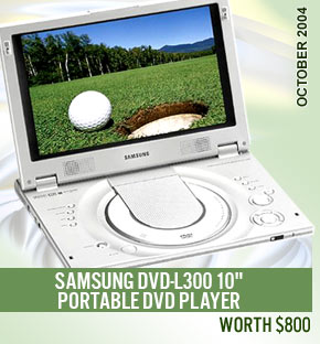 Samsung DVD-L300 10 Portable DVD Player